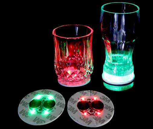 LED Pad Flashing LED Coaster LED Bottle Sticker Base LED Display Base