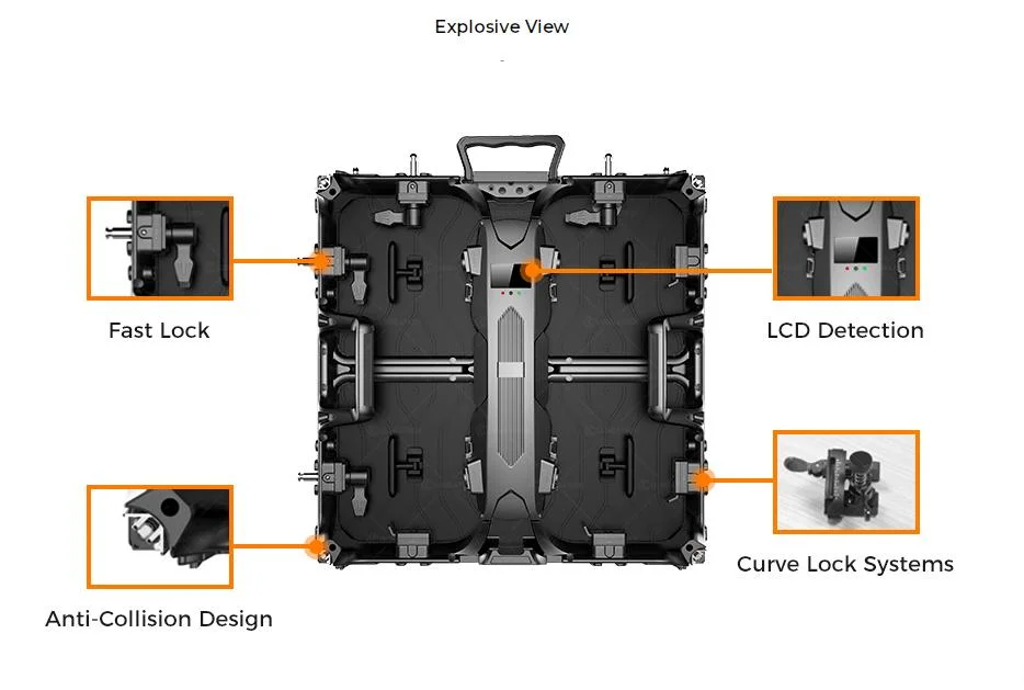 Legida 500*500mm Intelligent Digital LED Display Temperature Vacuum Insulated Thermos Bottle for Stage Rental LED Display