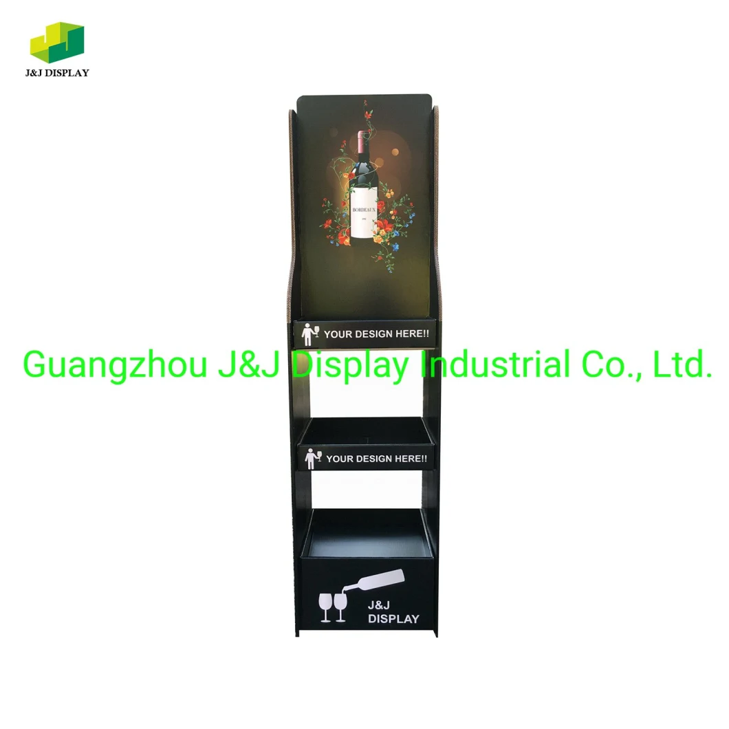 Wine Display Rack Bottle Display Stand Promotion Display POS/Fsdu Flooring Display